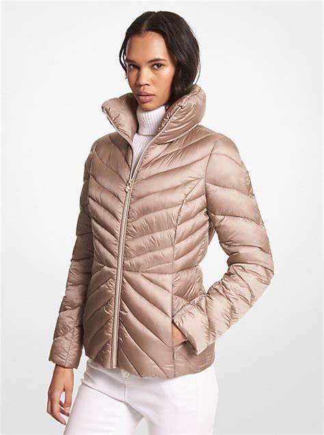 michael kors mens packable quilted puffer jacket|michael kors women's puffer jacket.